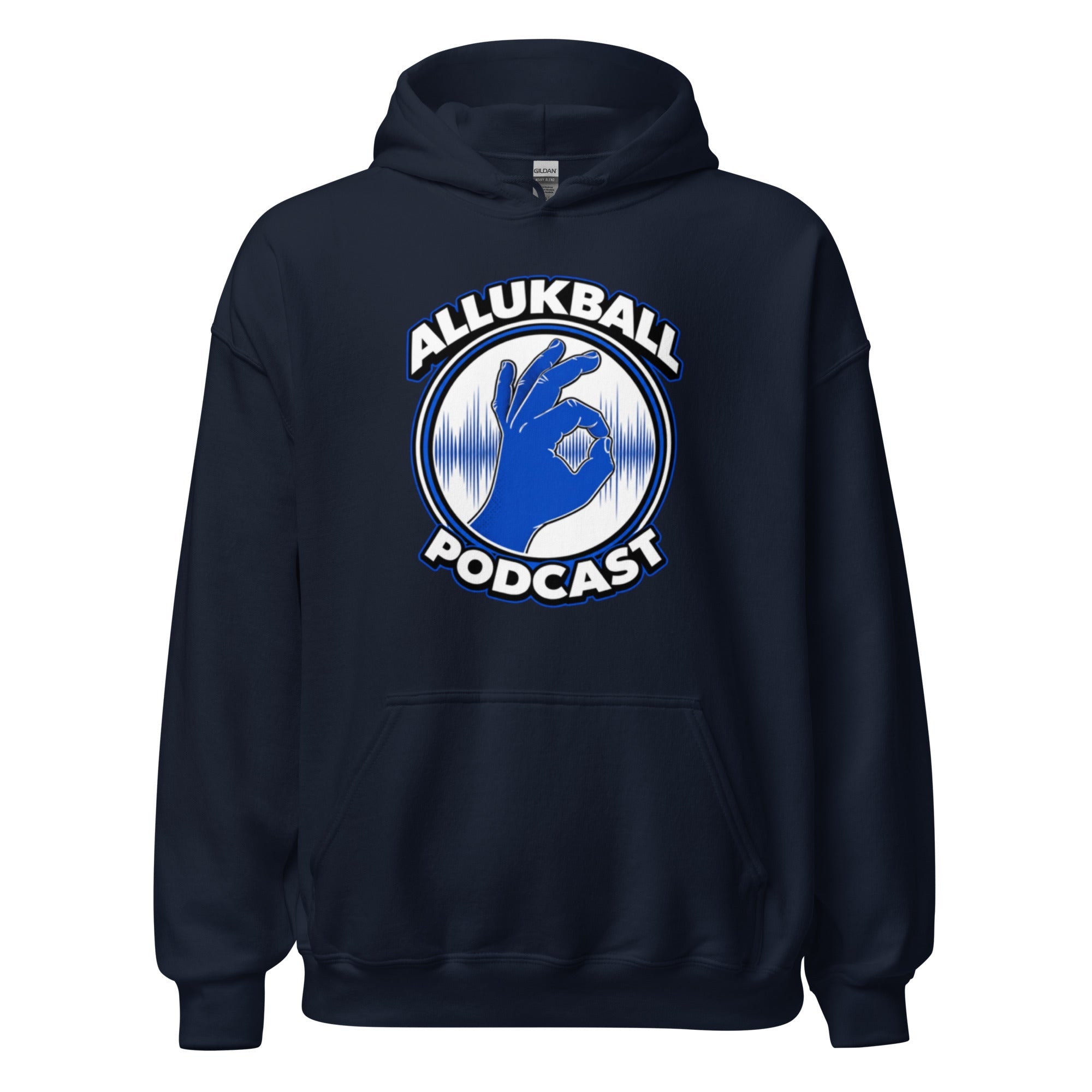 ALLUKBALL Podcast Hand Logo Hoodie | Heavy Blend Unisex Hoodie - Bluegrass Elite Apparel LLC