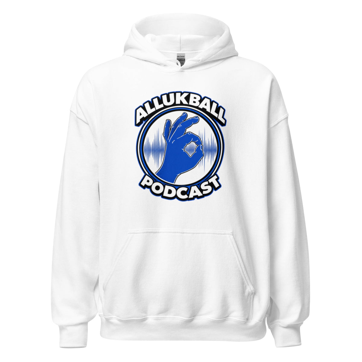 ALLUKBALL Podcast Hand Logo Hoodie | Heavy Blend Unisex Hoodie - Bluegrass Elite Apparel LLC