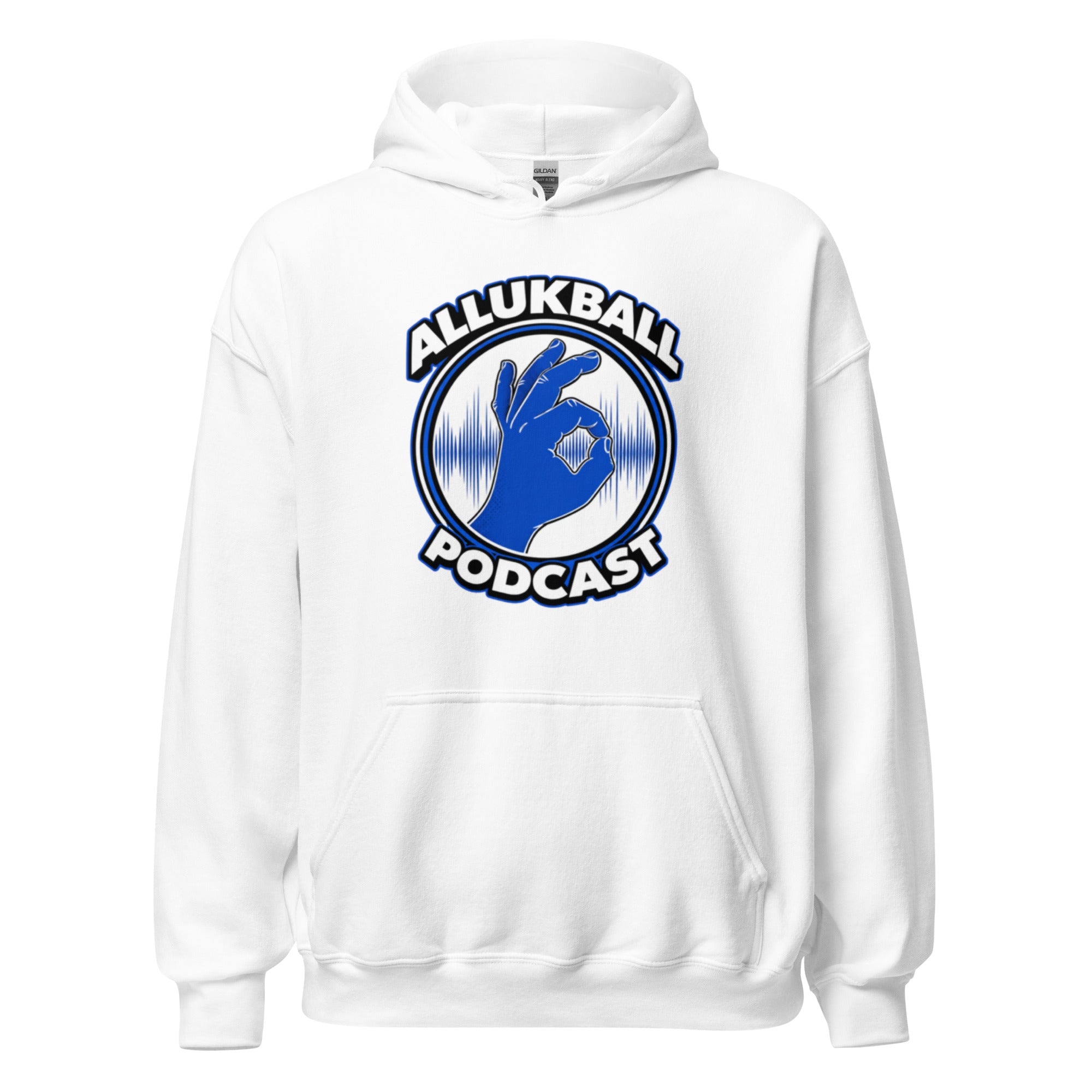 ALLUKBALL Podcast Hand Logo Hoodie | Heavy Blend Unisex Hoodie - Bluegrass Elite Apparel LLC