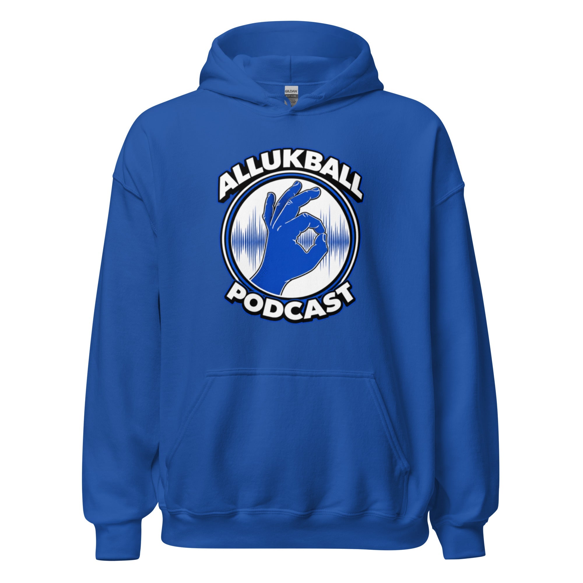 ALLUKBALL Podcast Hand Logo Hoodie | Heavy Blend Unisex Hoodie - Bluegrass Elite Apparel LLC