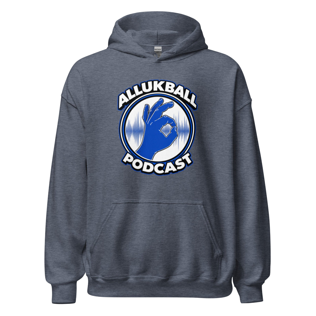 ALLUKBALL Podcast Hand Logo Hoodie | Heavy Blend Unisex Hoodie - Bluegrass Elite Apparel LLC
