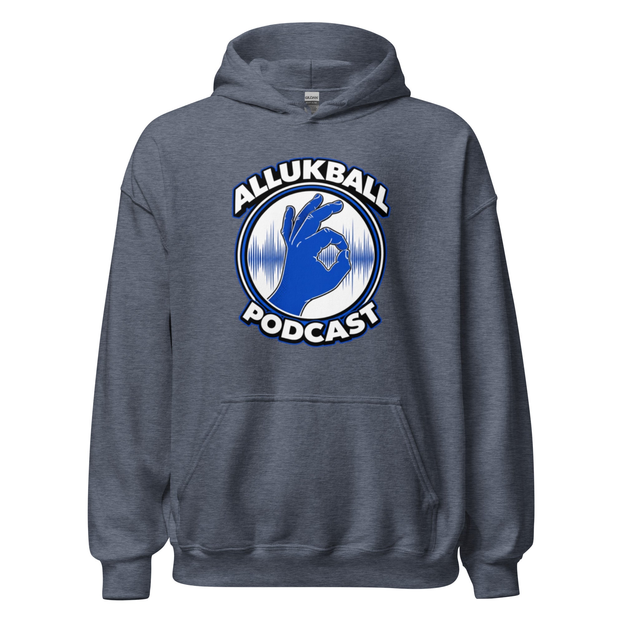 ALLUKBALL Podcast Hand Logo Hoodie | Heavy Blend Unisex Hoodie - Bluegrass Elite Apparel LLC