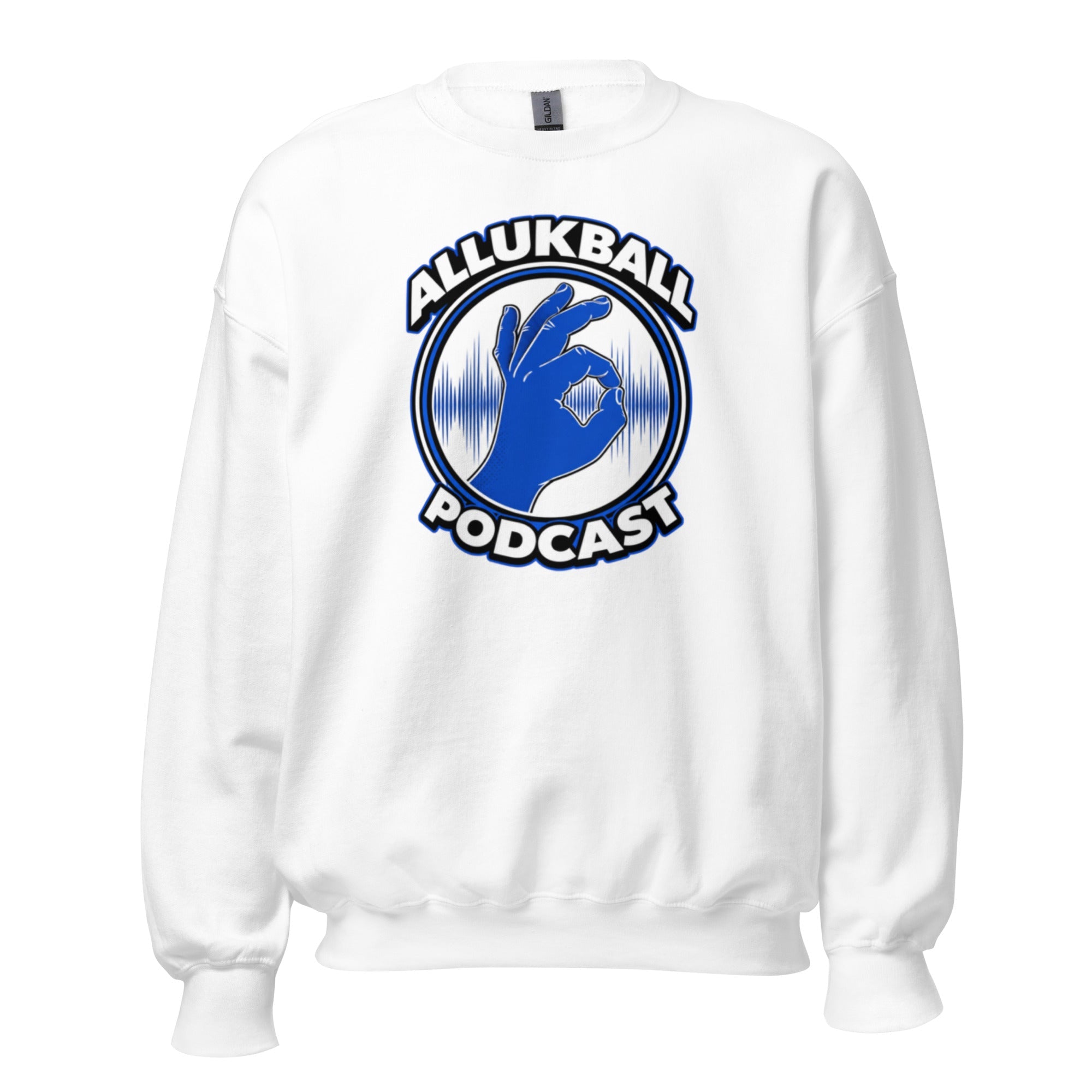 ALLUKBALL Podcast Hand Logo Sweatshirt | Classic Unisex Crewneck - Bluegrass Elite Apparel LLC