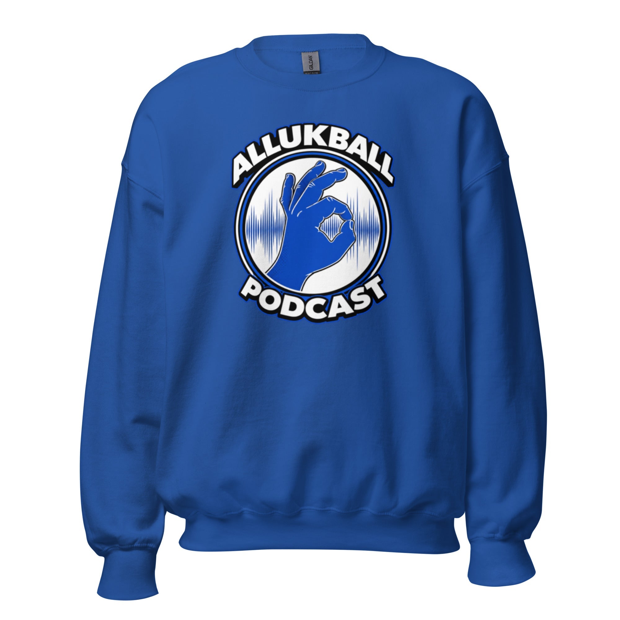 ALLUKBALL Podcast Hand Logo Sweatshirt | Classic Unisex Crewneck - Bluegrass Elite Apparel LLC