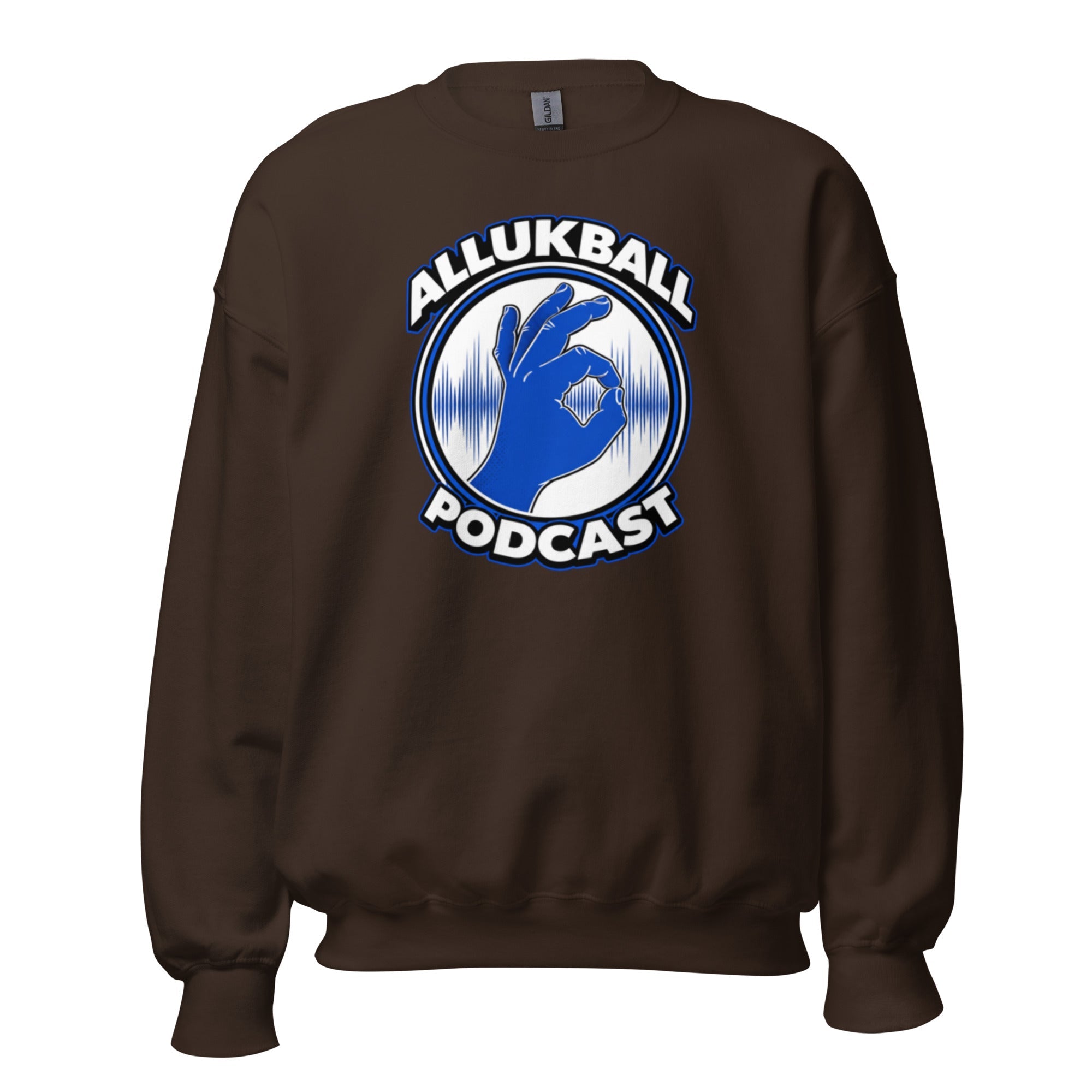 ALLUKBALL Podcast Hand Logo Sweatshirt | Classic Unisex Crewneck - Bluegrass Elite Apparel LLC