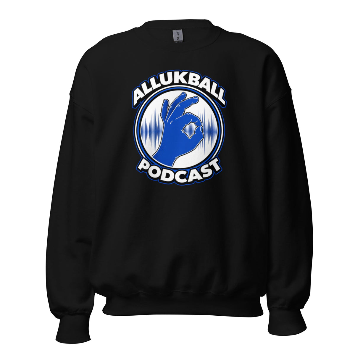 ALLUKBALL Podcast Hand Logo Sweatshirt | Classic Unisex Crewneck - Bluegrass Elite Apparel LLC