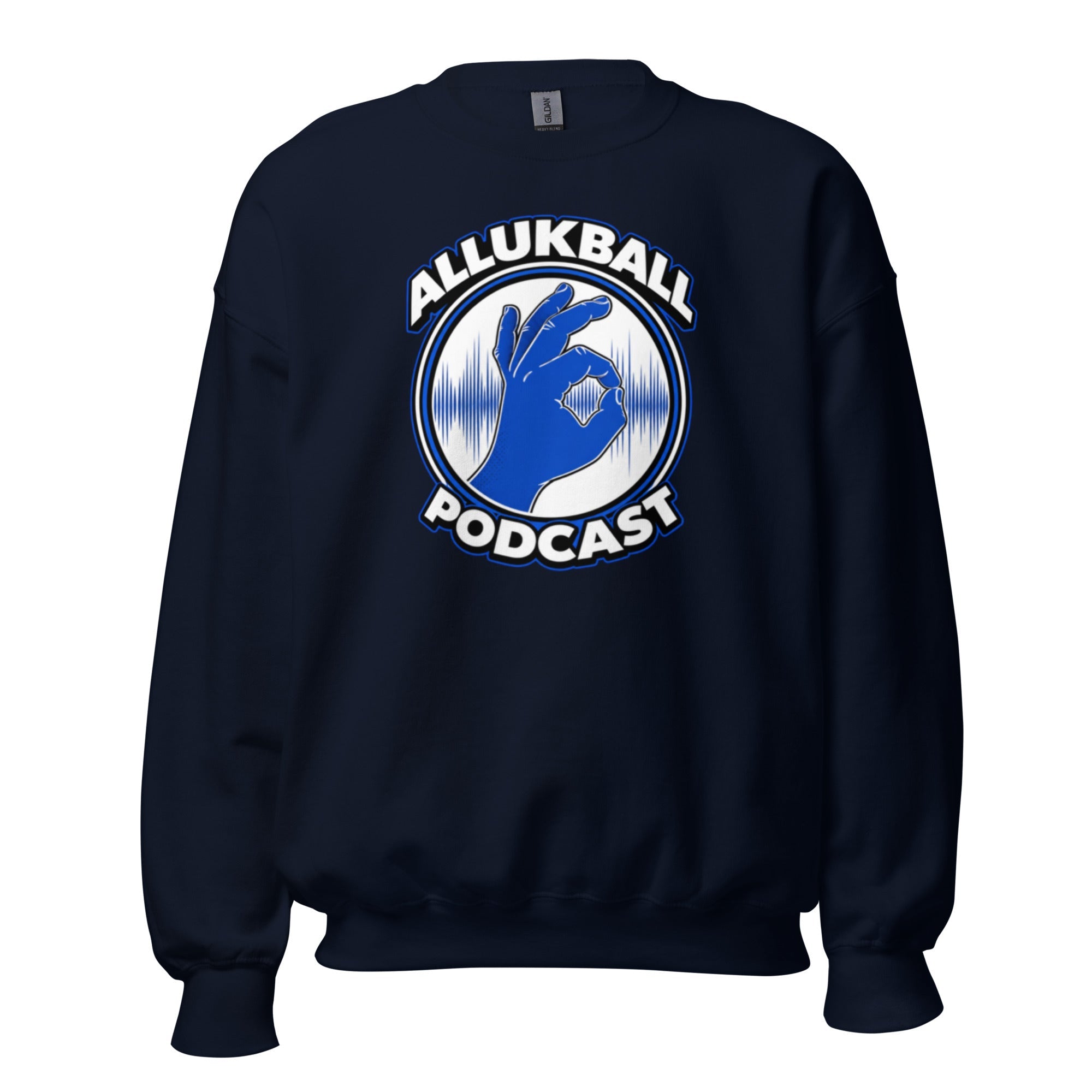 ALLUKBALL Podcast Hand Logo Sweatshirt | Classic Unisex Crewneck - Bluegrass Elite Apparel LLC