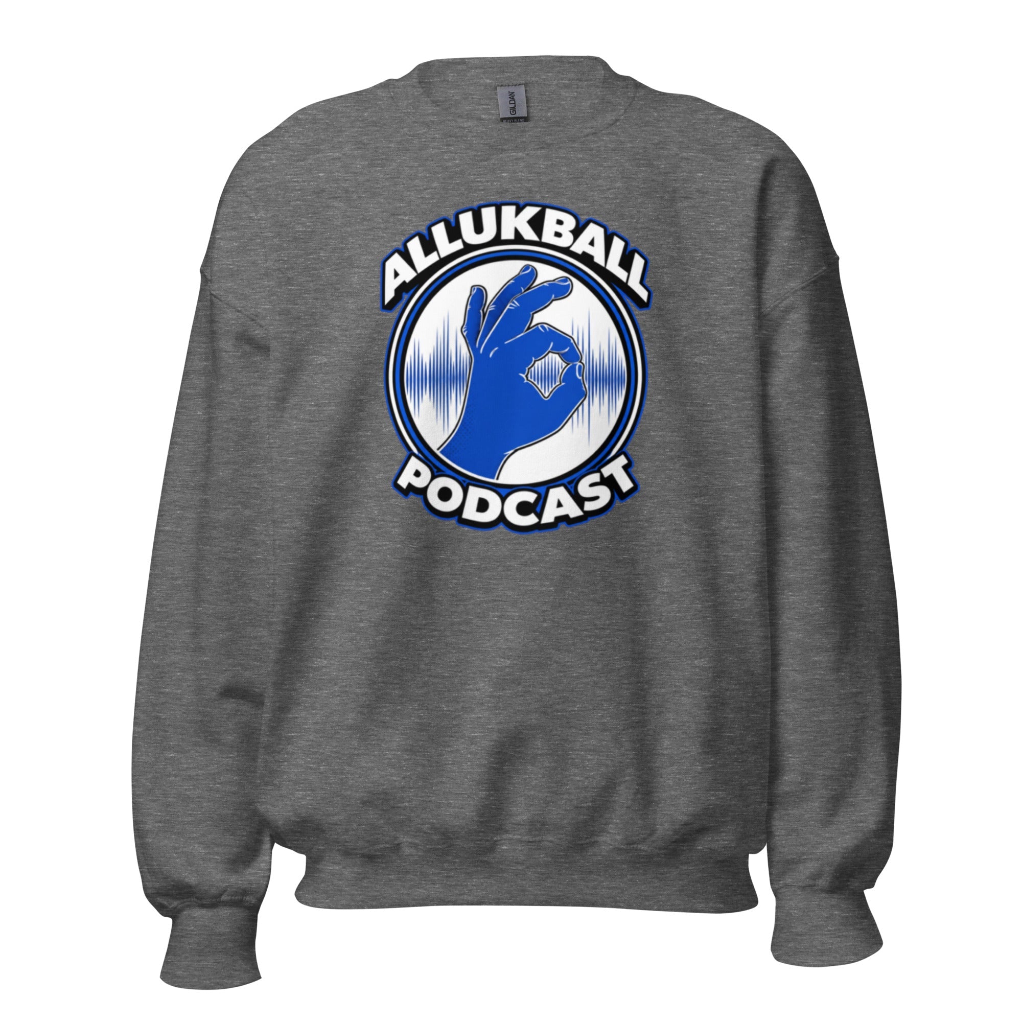 ALLUKBALL Podcast Hand Logo Sweatshirt | Classic Unisex Crewneck - Bluegrass Elite Apparel LLC