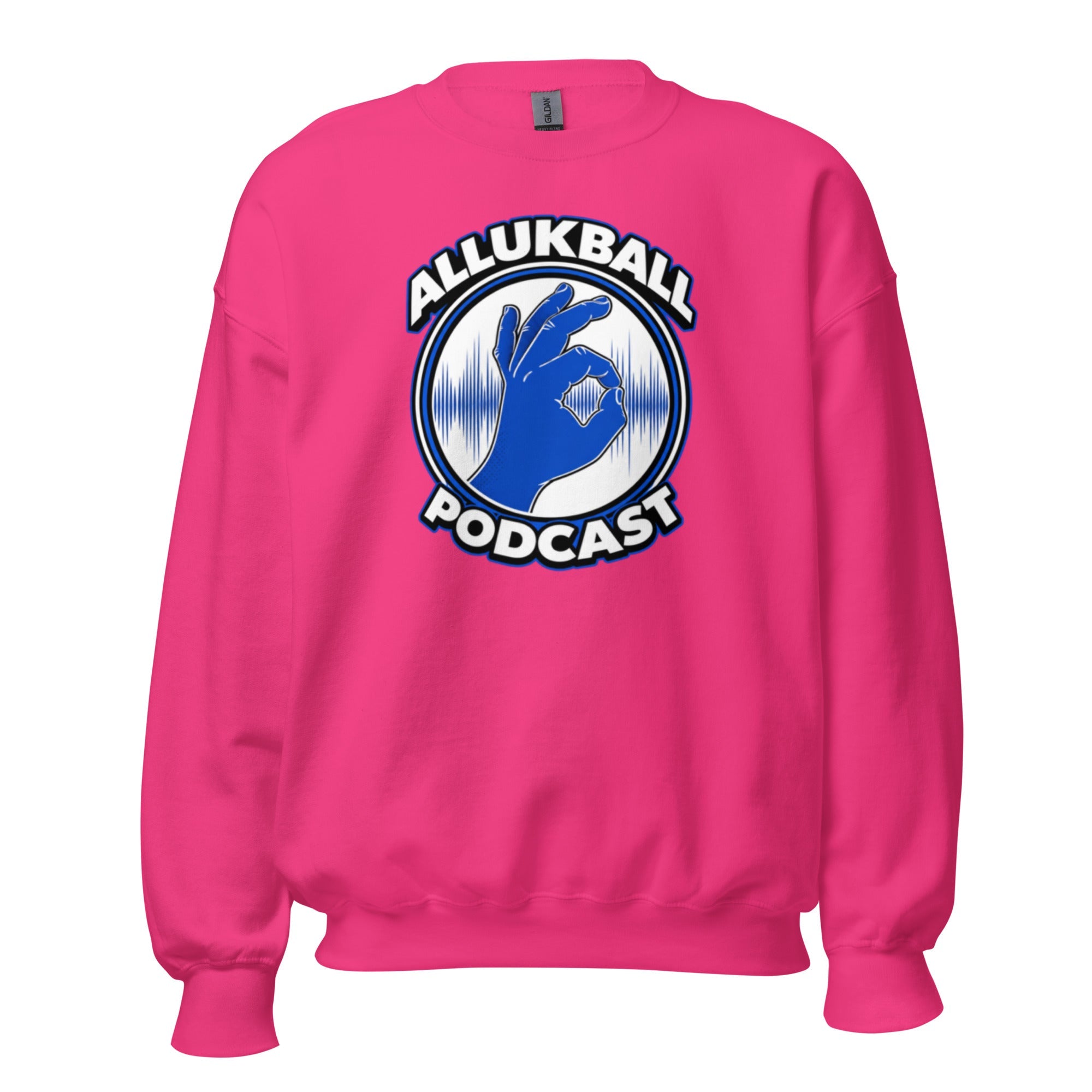 ALLUKBALL Podcast Hand Logo Sweatshirt | Classic Unisex Crewneck - Bluegrass Elite Apparel LLC