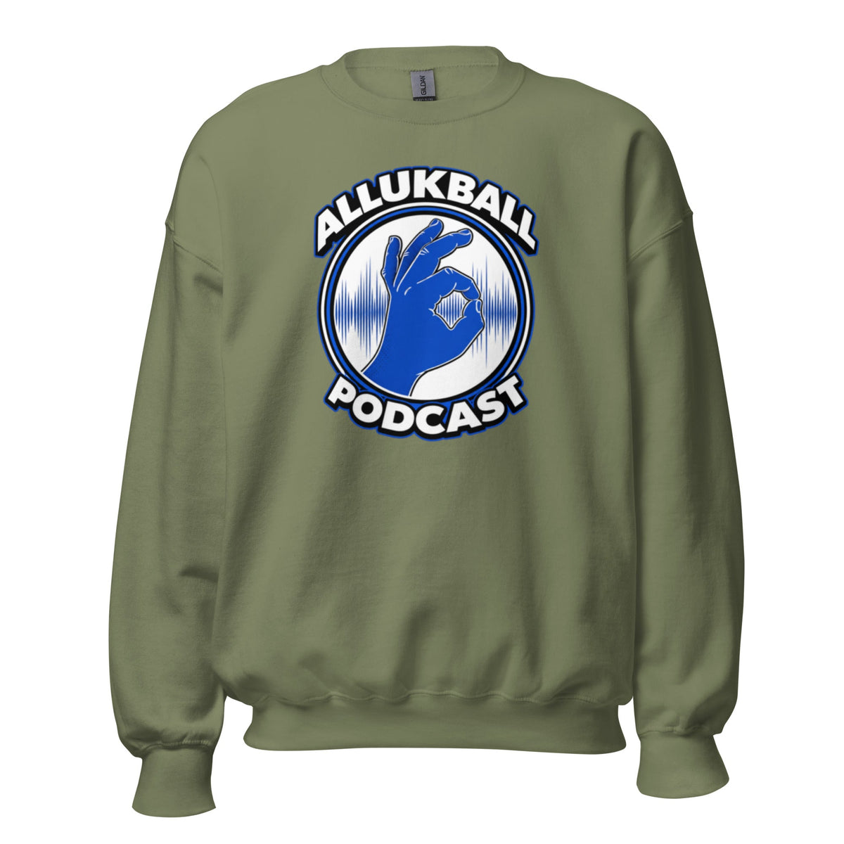 ALLUKBALL Podcast Hand Logo Sweatshirt | Classic Unisex Crewneck - Bluegrass Elite Apparel LLC