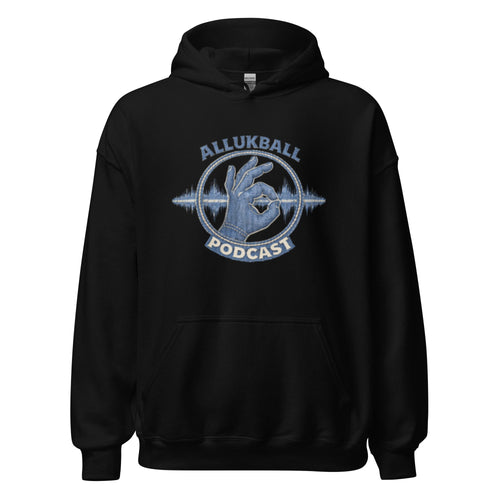 AllUKBALL Podcast Hoodie | Denim OK Hand Waveform Design - Bluegrass Elite Apparel LLC
