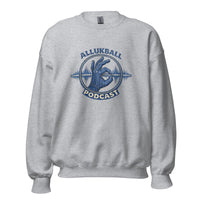 AllUKBALL Podcast Sweatshirt | Denim OK Hand Waveform Design - Bluegrass Elite Apparel LLC