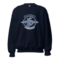 AllUKBALL Podcast Sweatshirt | Denim OK Hand Waveform Design - Bluegrass Elite Apparel LLC