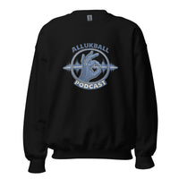 AllUKBALL Podcast Sweatshirt | Denim OK Hand Waveform Design - Bluegrass Elite Apparel LLC