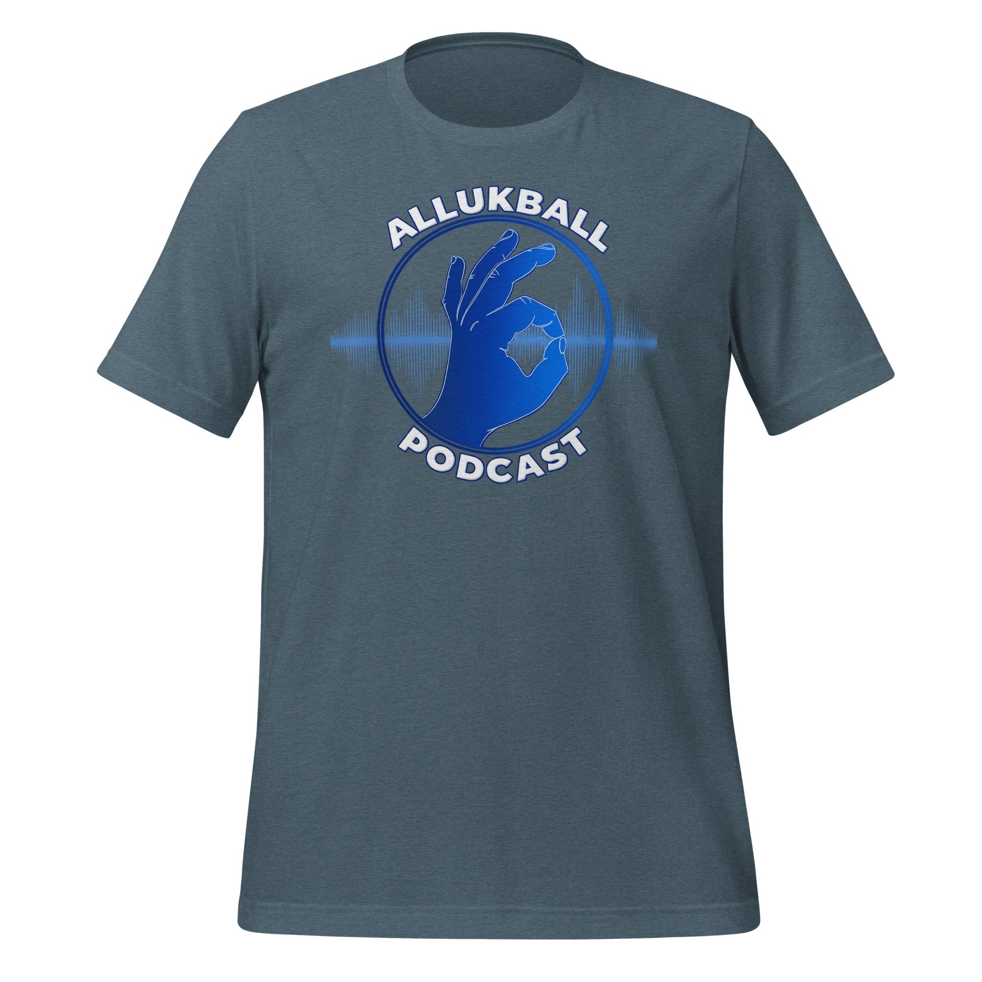 ALLUKBALL Podcast T-Shirt | Audio Wave Design | Classic Cotton - Bluegrass Elite Apparel LLC
