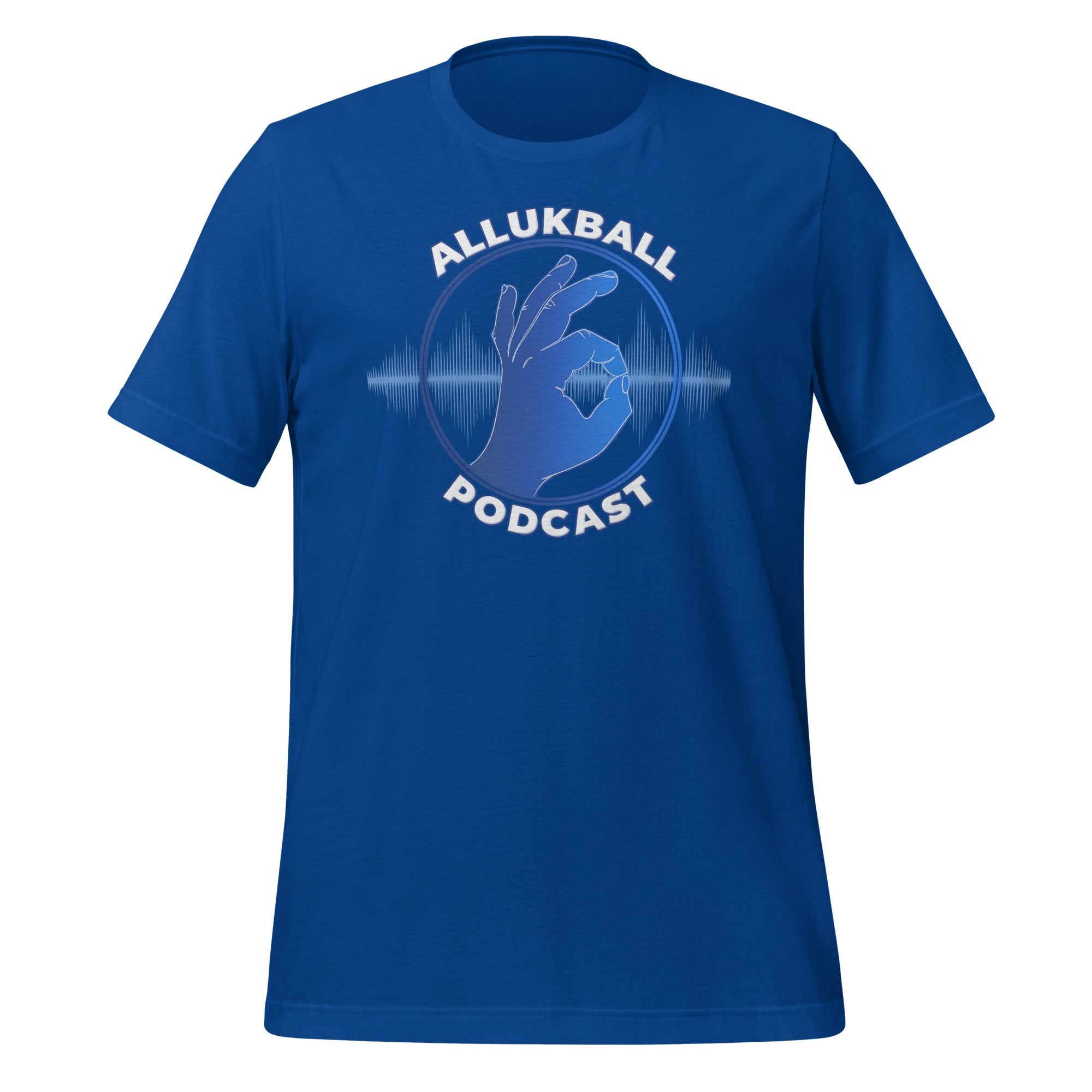 ALLUKBALL Podcast T-Shirt | Audio Wave Design | Classic Cotton - Bluegrass Elite Apparel LLC