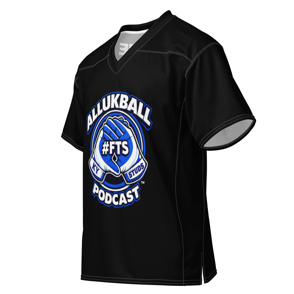 ALLUKBALL Script Ball Podcast Mesh Jersey | Athletic Streetwear Design - Bluegrass Elite Apparel LLC