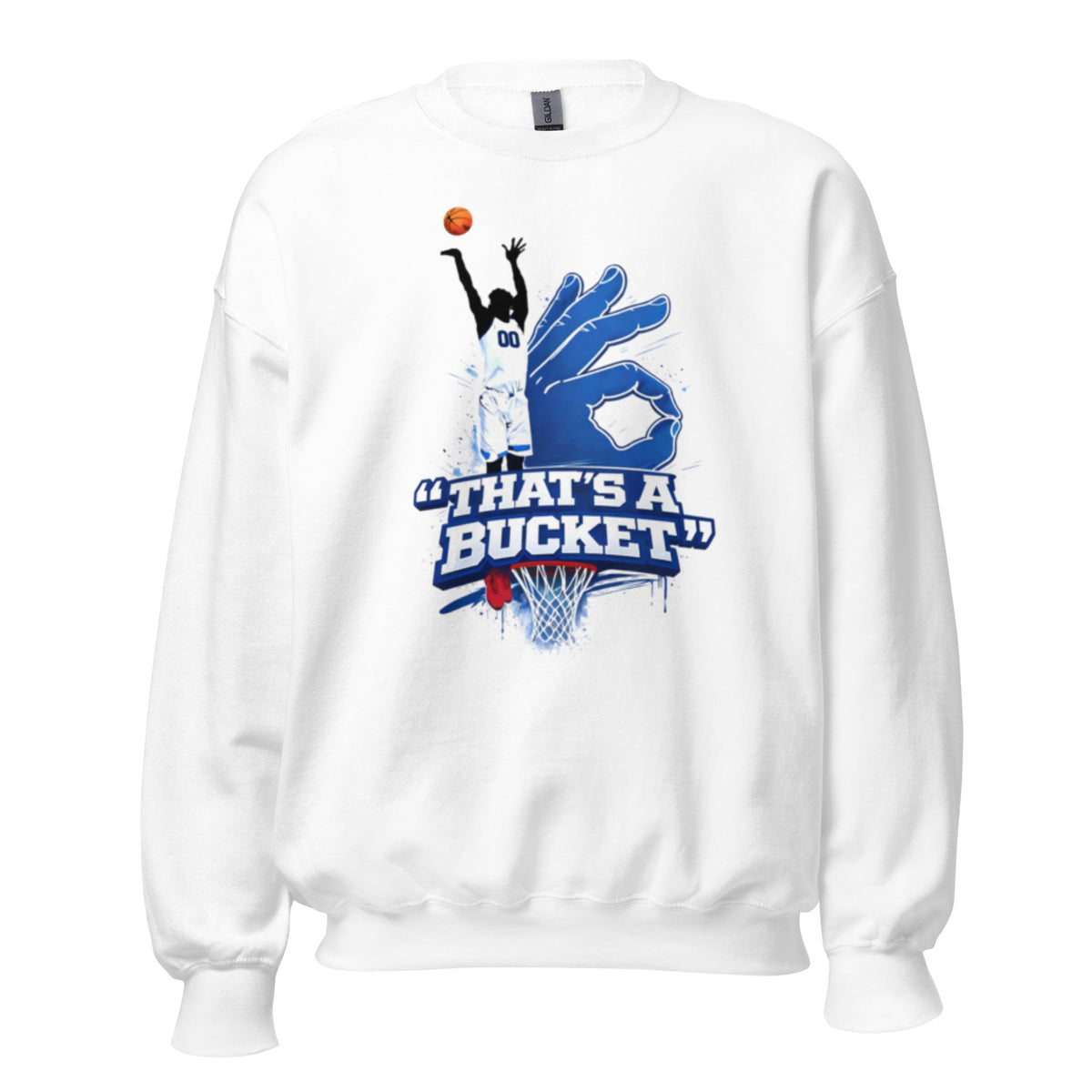 AllUKBall That’s A Bucket Graphic Sweatshirt | Street Shot Design | Classic Crew - Bluegrass Elite Apparel LLC