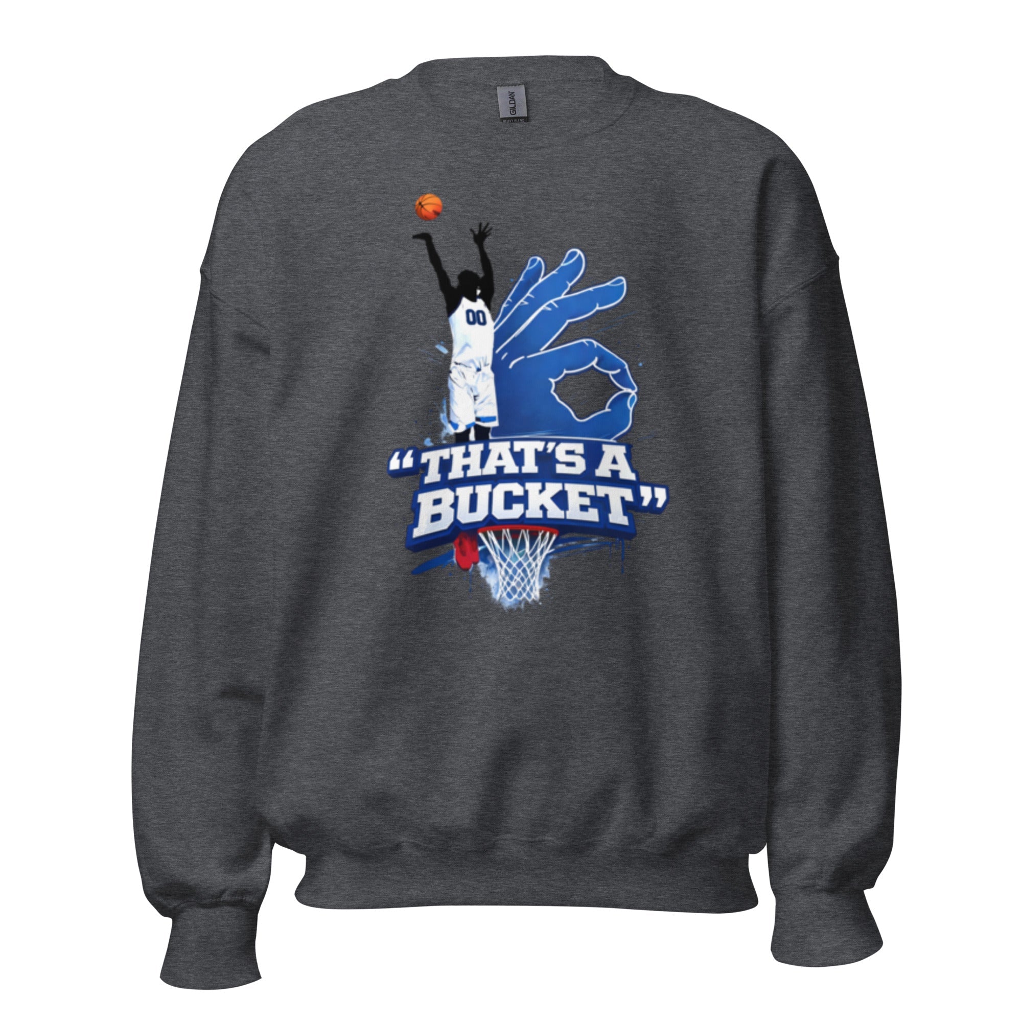AllUKBall That’s A Bucket Graphic Sweatshirt | Street Shot Design | Classic Crew - Bluegrass Elite Apparel LLC