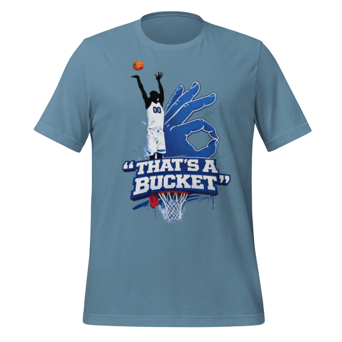 AllUKBall That’s A Bucket Script Ball T-Shirt | Street Shot Graphic | Classic - Bluegrass Elite Apparel LLC