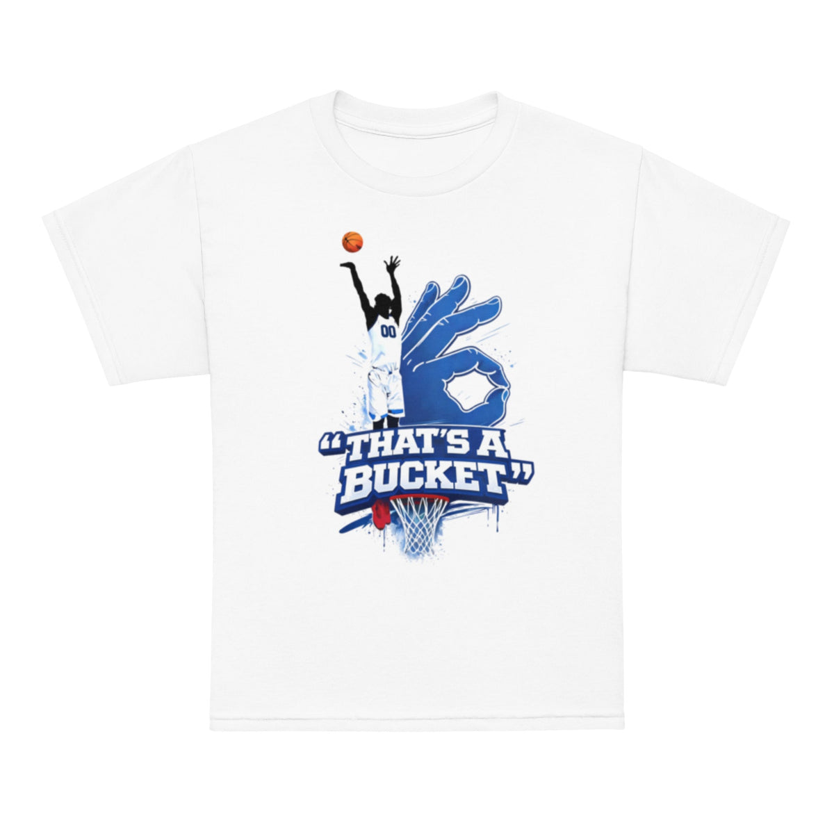 AllUKBall That’s A Bucket Youth T-Shirt | Active Shot Graphic | Performance - Bluegrass Elite Apparel LLC