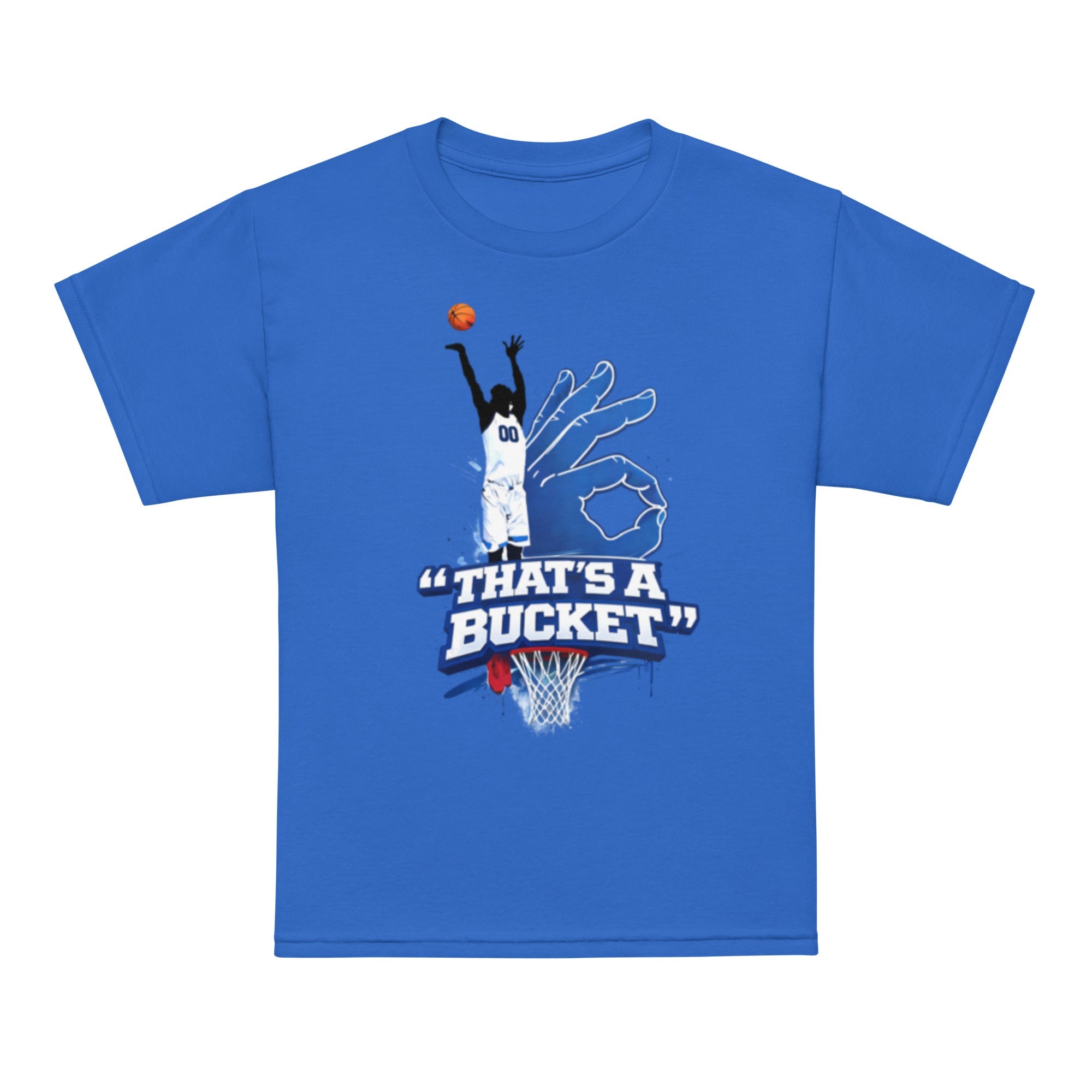 AllUKBall That’s A Bucket Youth T-Shirt | Active Shot Graphic | Performance - Bluegrass Elite Apparel LLC