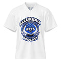 ALLUKBALL White Script Ball Mesh Jersey | Athletic Game Day Design - Bluegrass Elite Apparel LLC
