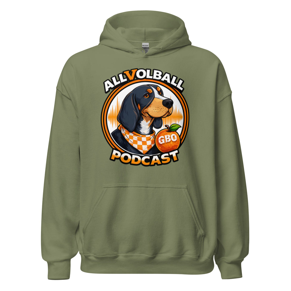 ALLVOLBALL Podcast Hound Hoodie | Heavy Blend Unisex Hoodie - Bluegrass Elite Apparel LLC