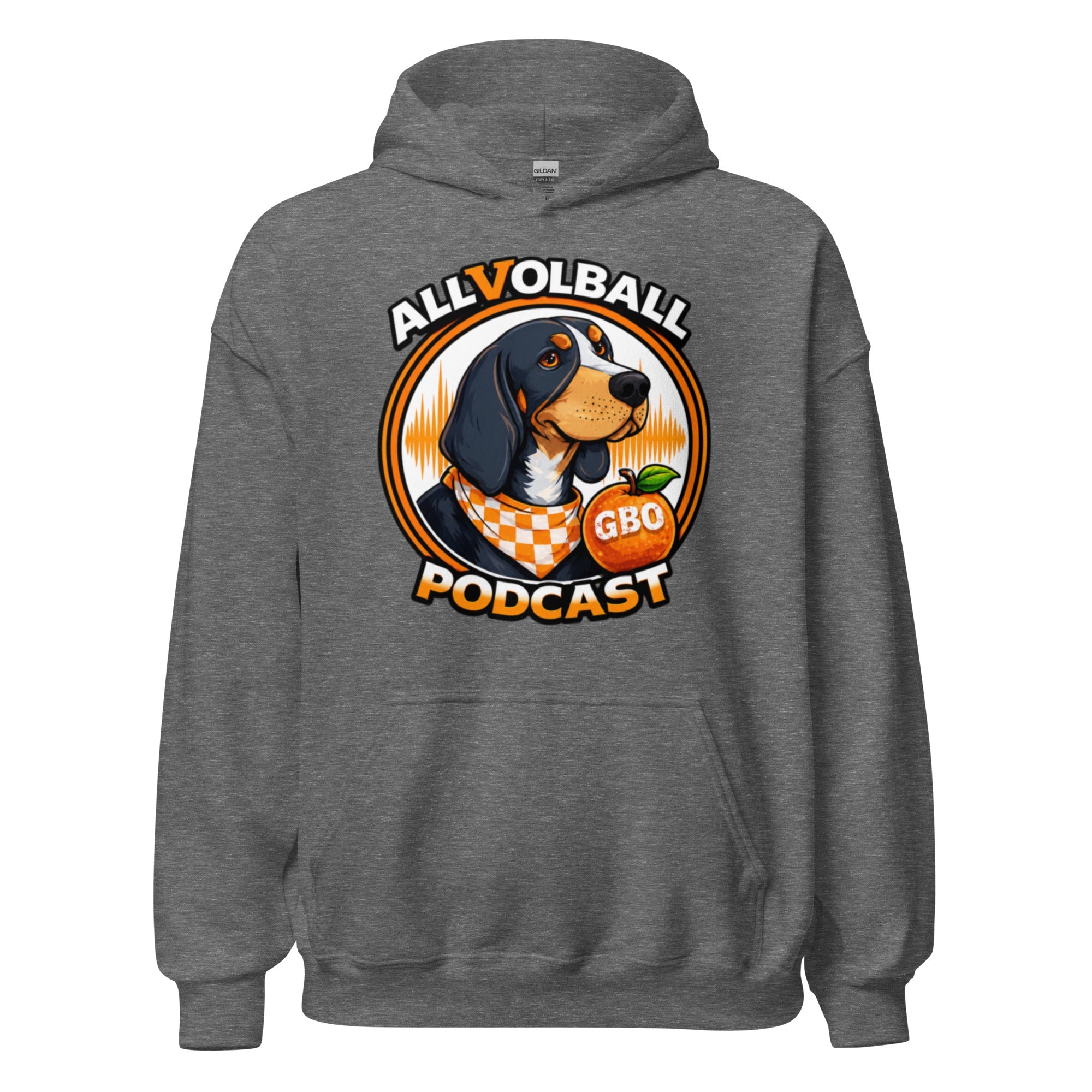 ALLVOLBALL Podcast Hound Hoodie | Heavy Blend Unisex Hoodie - Bluegrass Elite Apparel LLC