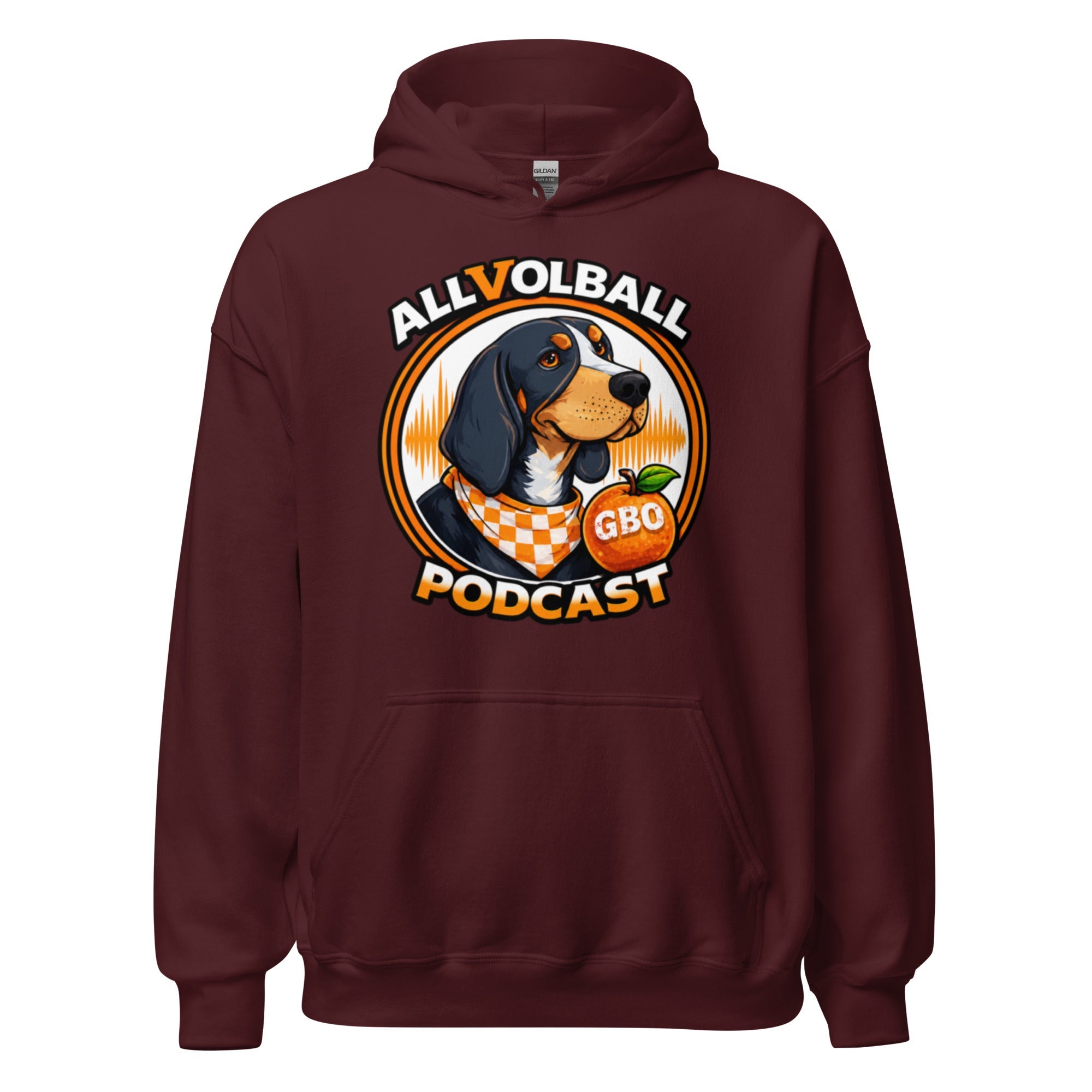 ALLVOLBALL Podcast Hound Hoodie | Heavy Blend Unisex Hoodie - Bluegrass Elite Apparel LLC