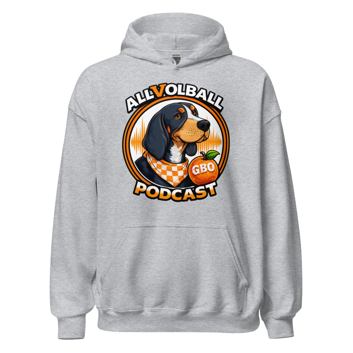 ALLVOLBALL Podcast Hound Hoodie | Heavy Blend Unisex Hoodie - Bluegrass Elite Apparel LLC