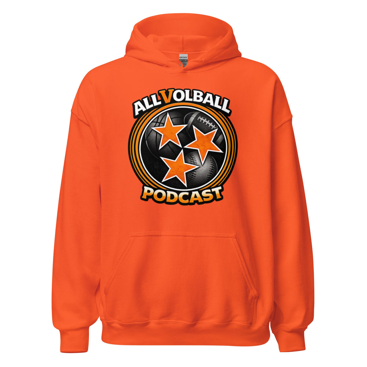 ALLVOLBALL Podcast Sports Icon Hoodie | Heavy Blend Unisex Hoodie - Bluegrass Elite Apparel LLC