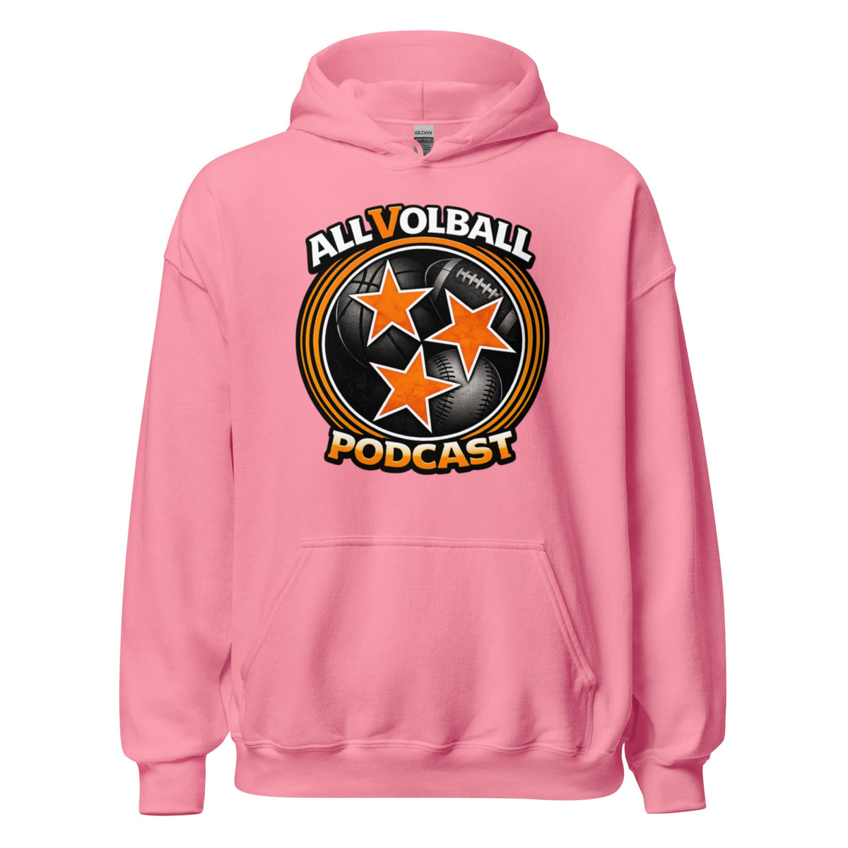 ALLVOLBALL Podcast Sports Icon Hoodie | Heavy Blend Unisex Hoodie - Bluegrass Elite Apparel LLC