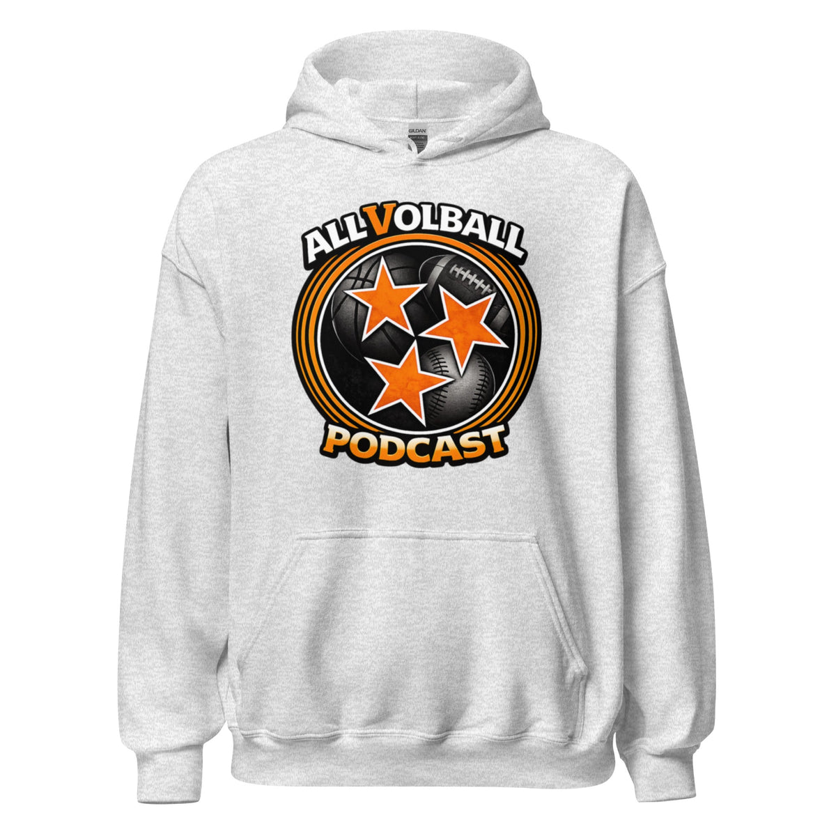 ALLVOLBALL Podcast Sports Icon Hoodie | Heavy Blend Unisex Hoodie - Bluegrass Elite Apparel LLC