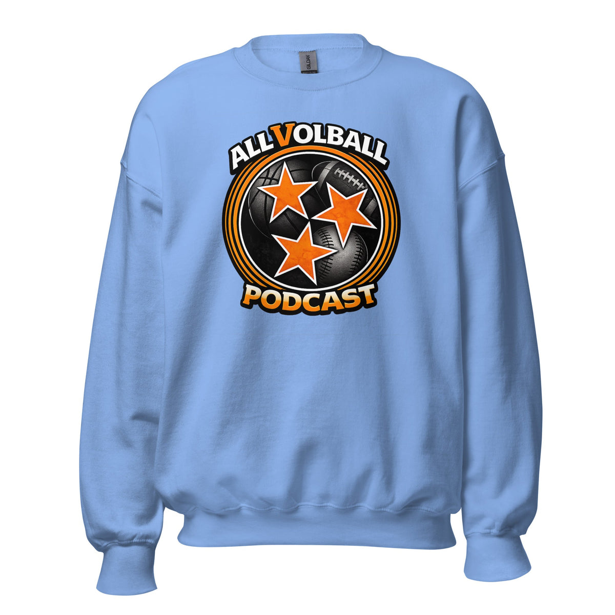 ALLVOLBALL Podcast Sports Icon Sweatshirt | Classic Unisex Crewneck - Bluegrass Elite Apparel LLC