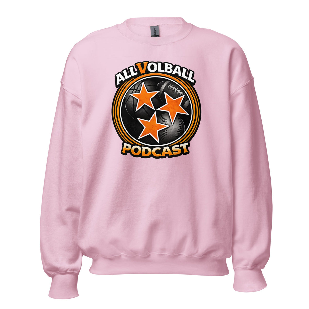 ALLVOLBALL Podcast Sports Icon Sweatshirt | Classic Unisex Crewneck - Bluegrass Elite Apparel LLC