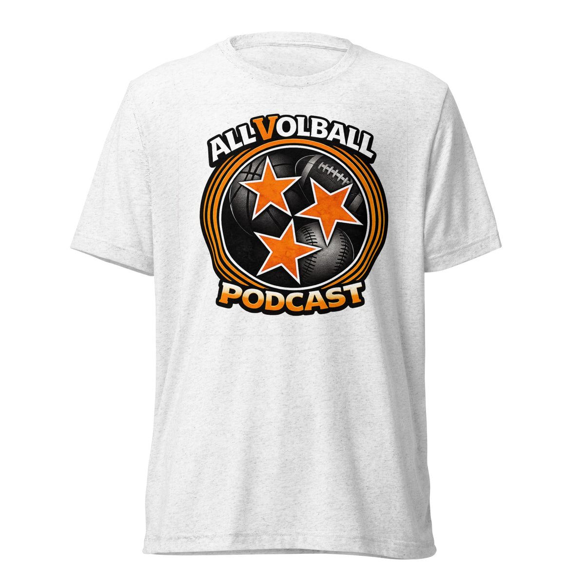 ALLVOLBALL Podcast Sports Icon T-Shirt | Elite Tri-Blend - Bluegrass Elite Apparel LLC