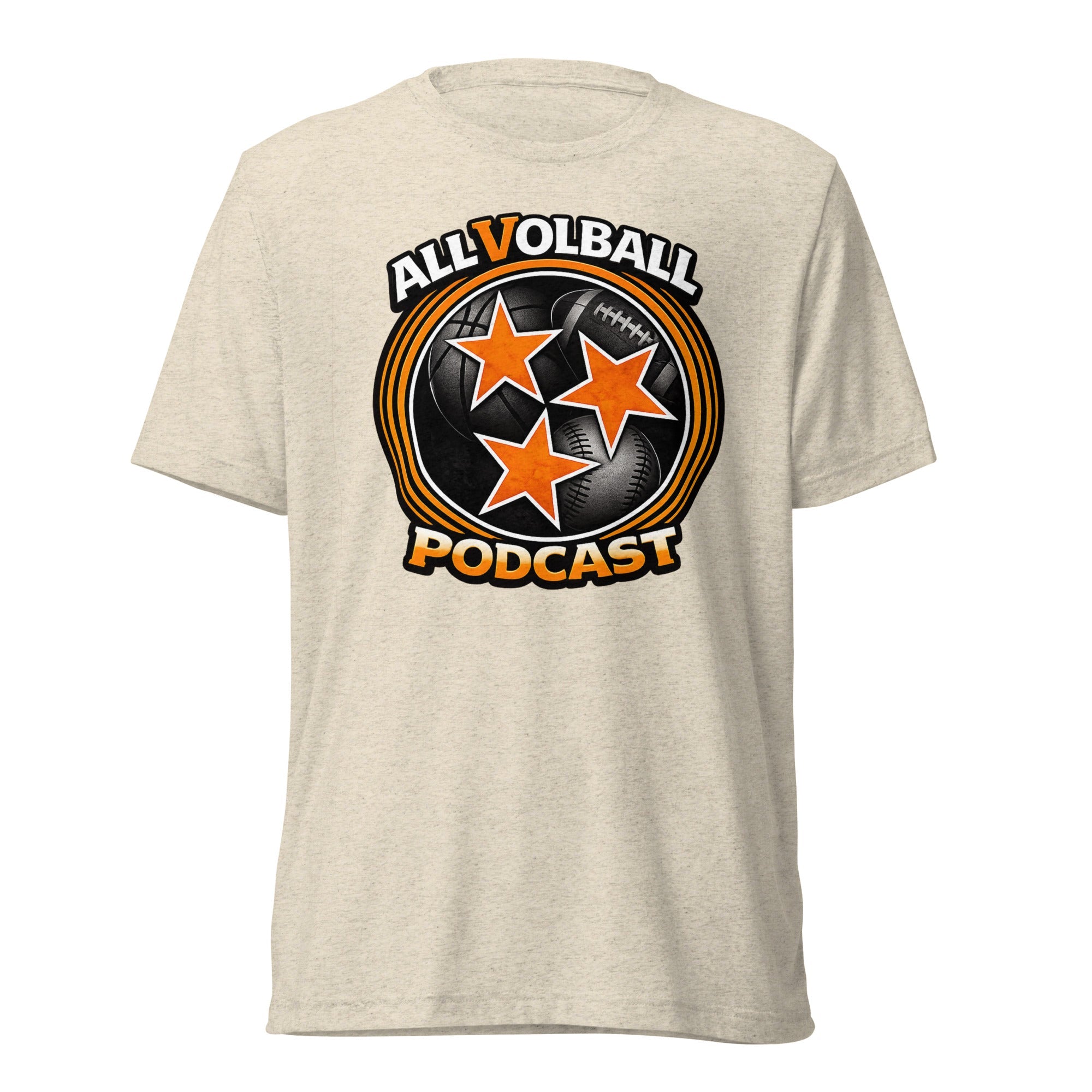 ALLVOLBALL Podcast Sports Icon T-Shirt | Elite Tri-Blend - Bluegrass Elite Apparel LLC