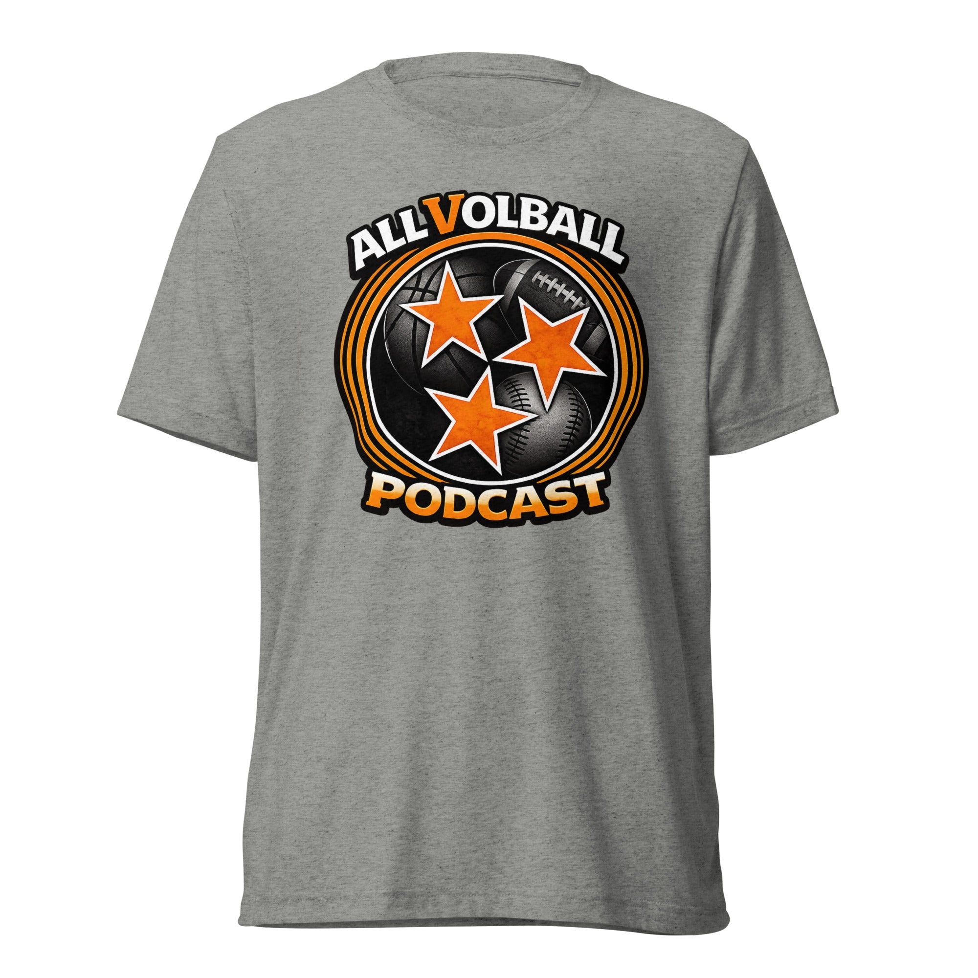 ALLVOLBALL Podcast Sports Icon T-Shirt | Elite Tri-Blend - Bluegrass Elite Apparel LLC