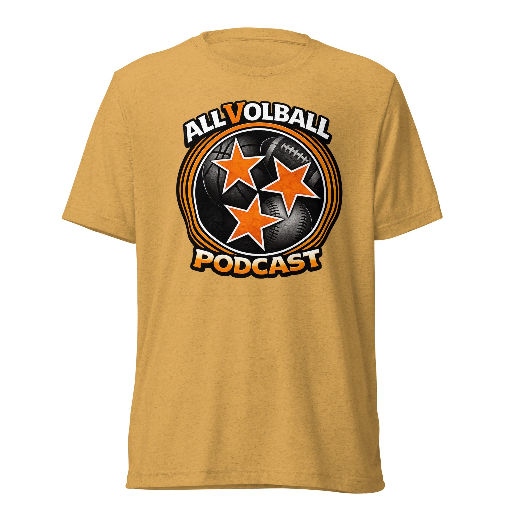ALLVOLBALL Podcast Sports Icon T-Shirt | Elite Tri-Blend - Bluegrass Elite Apparel LLC