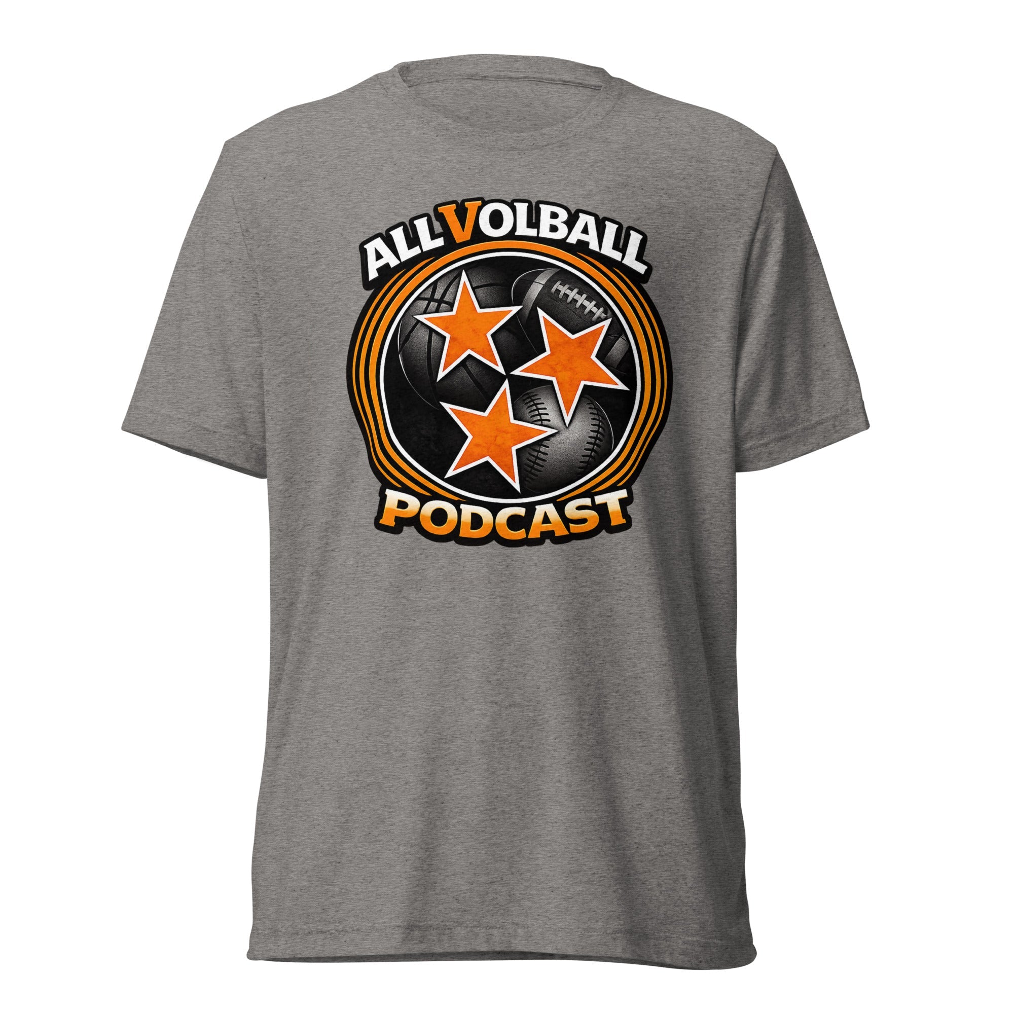 ALLVOLBALL Podcast Sports Icon T-Shirt | Elite Tri-Blend - Bluegrass Elite Apparel LLC