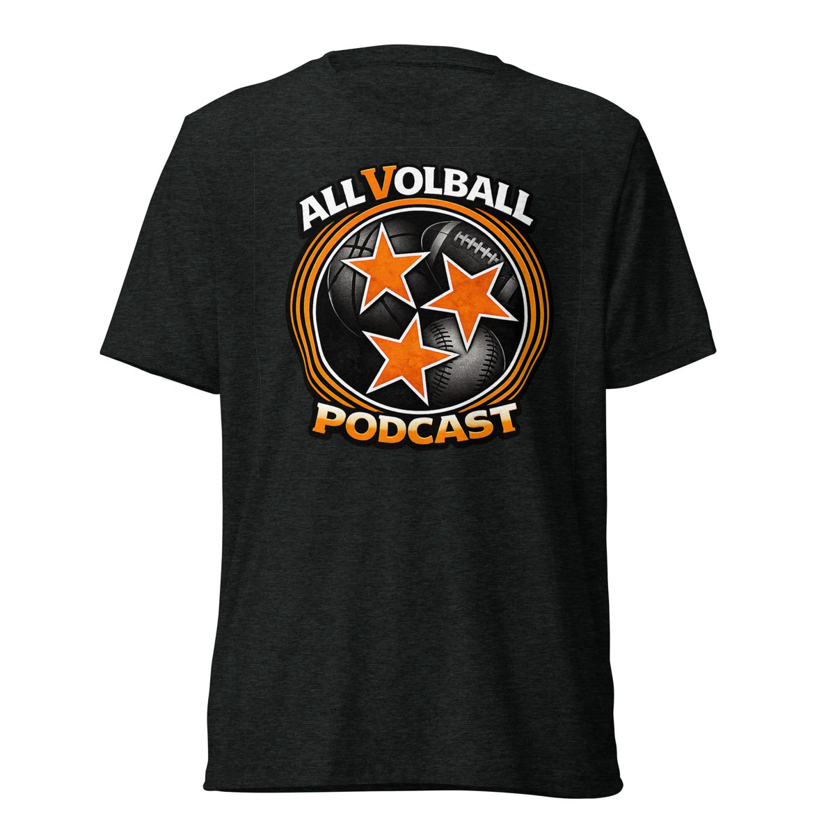 ALLVOLBALL Podcast Sports Icon T-Shirt | Elite Tri-Blend - Bluegrass Elite Apparel LLC