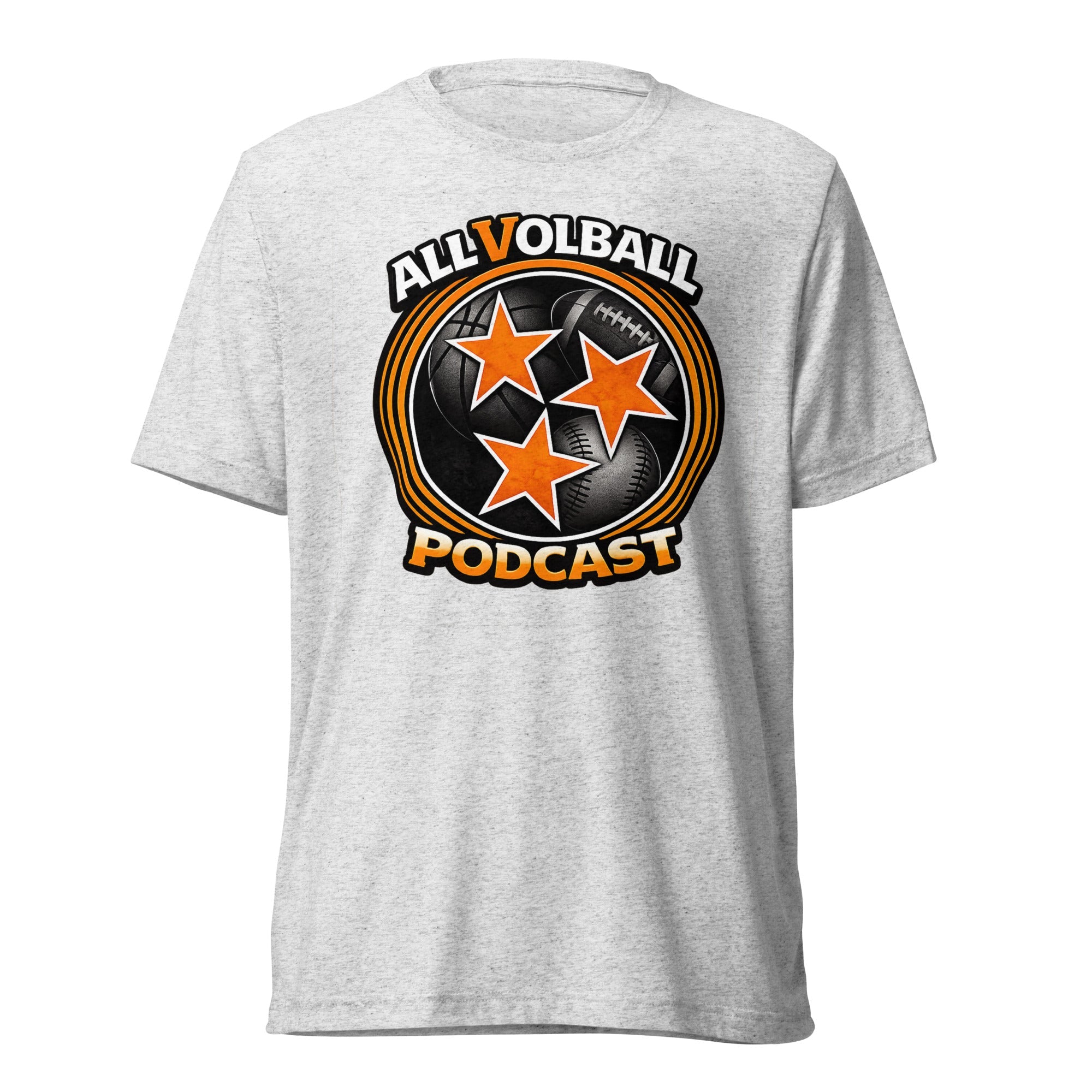 ALLVOLBALL Podcast Sports Icon T-Shirt | Elite Tri-Blend - Bluegrass Elite Apparel LLC