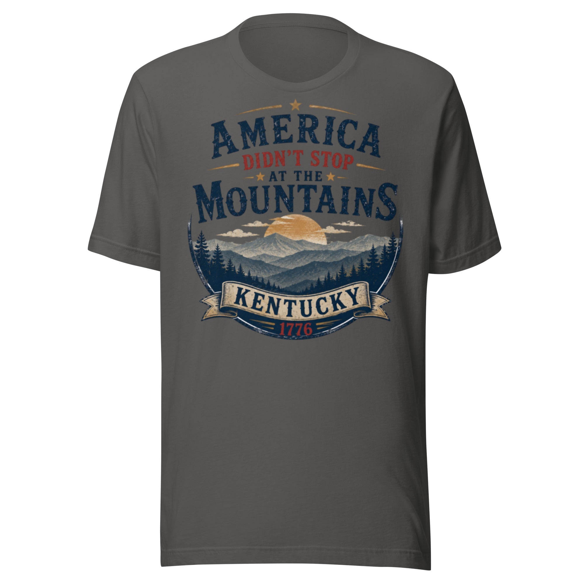 America Didn't Stop at the Mountains T-Shirt | Appalachian Ridge Heritage Design | Classic - Bluegrass Elite Apparel LLC