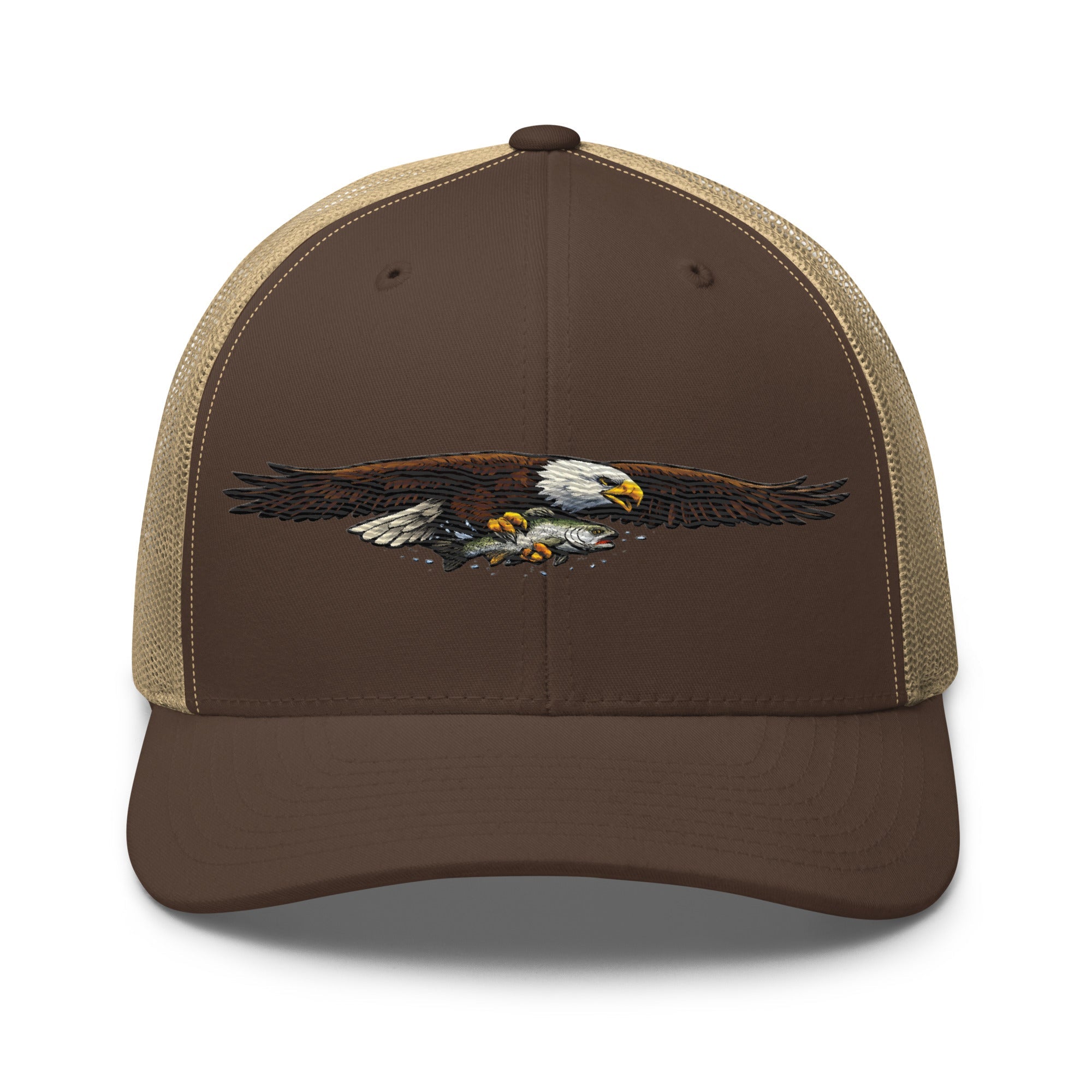 American Eagle Trucker Hat | Patriotic Outdoor Cap | Yupoong 6606 - Bluegrass Elite Apparel LLC