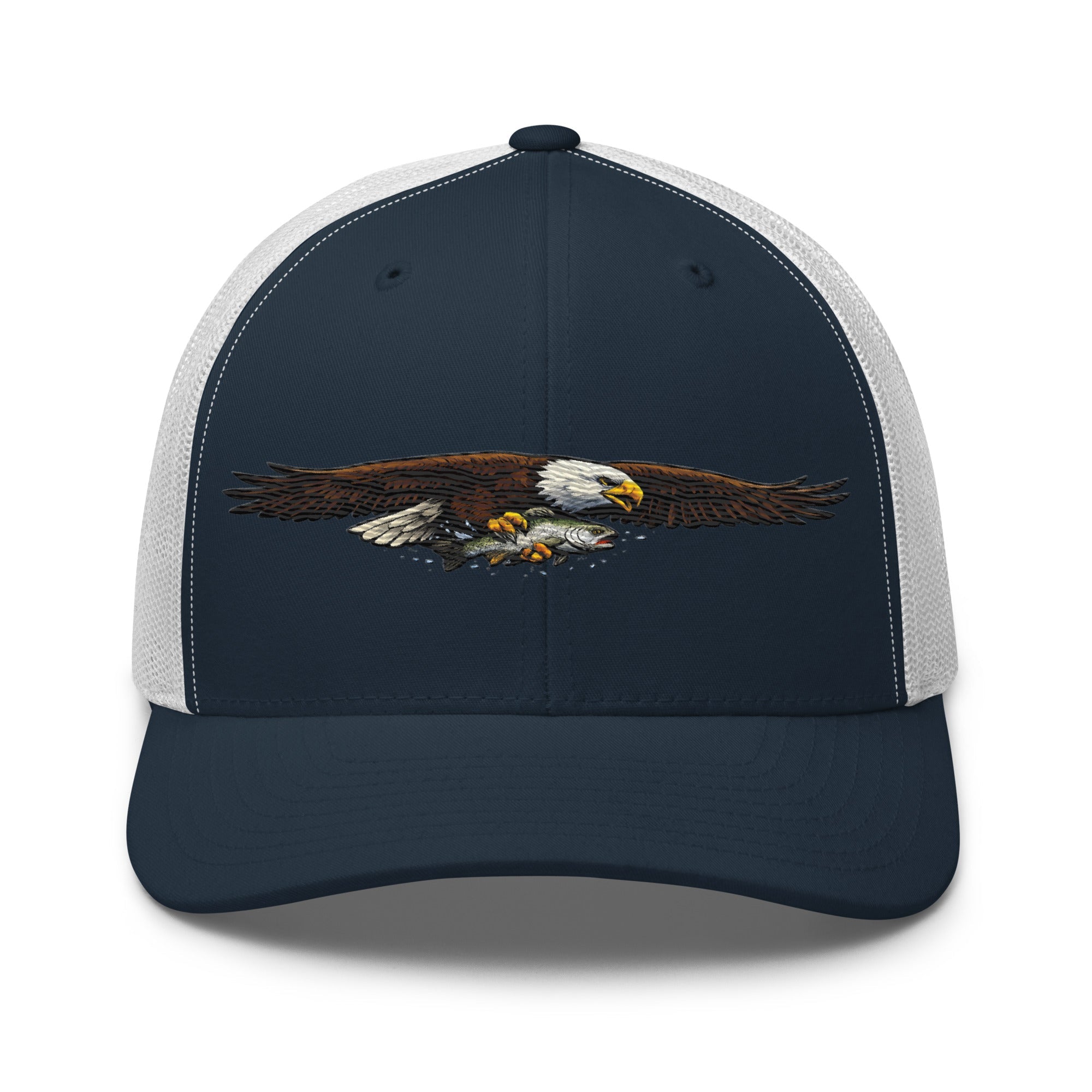 American Eagle Trucker Hat | Patriotic Outdoor Cap | Yupoong 6606 - Bluegrass Elite Apparel LLC