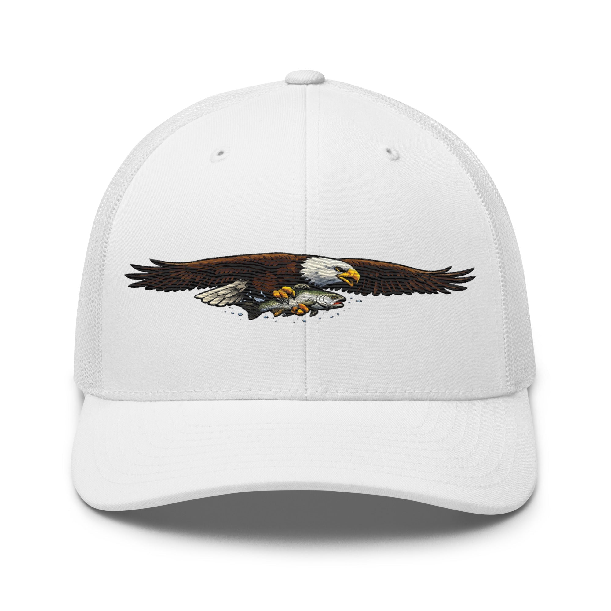 American Eagle Trucker Hat | Patriotic Outdoor Cap | Yupoong 6606 - Bluegrass Elite Apparel LLC