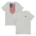 American Flag Drip Back Graphic T-Shirt | Patriotic Heritage Design | Classic - Bluegrass Elite Apparel LLC