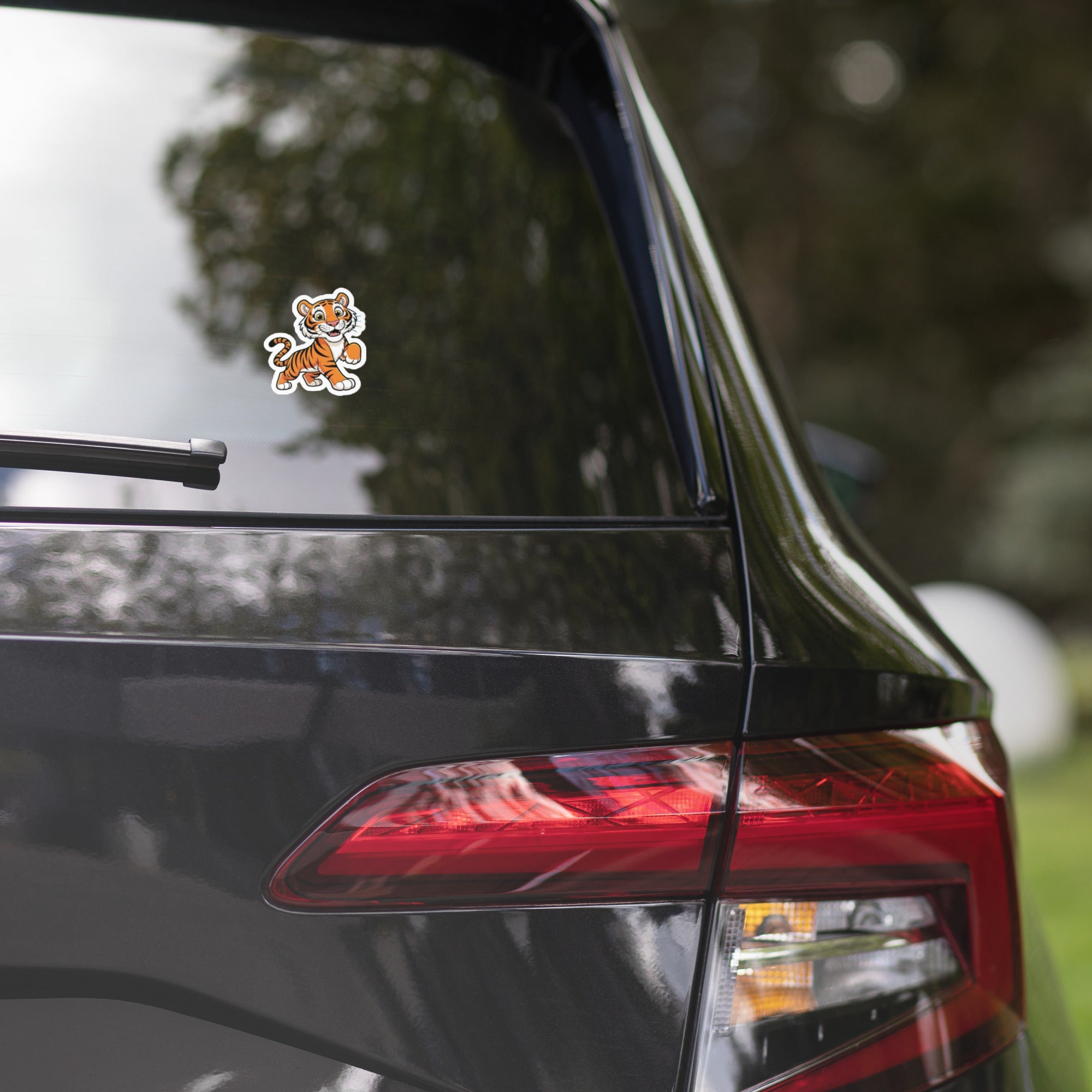 Baby Bengal Tiger Sticker – Playful Bubble - Free Vinyl - Bluegrass Elite Apparel LLC