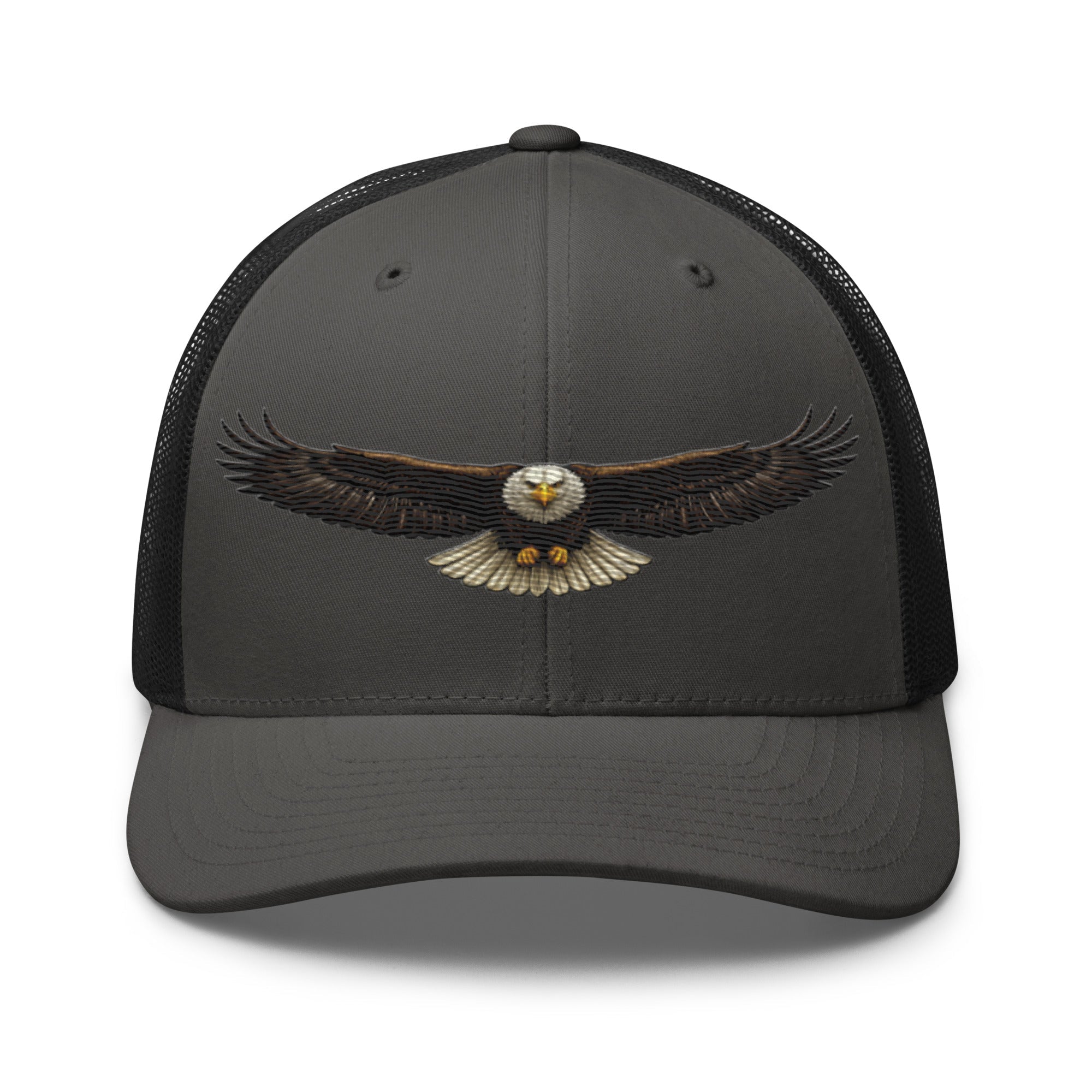 Bald Eagle Head - On Flight Trucker Hat | American Wildlife Heritage Design - Bluegrass Elite Apparel LLC